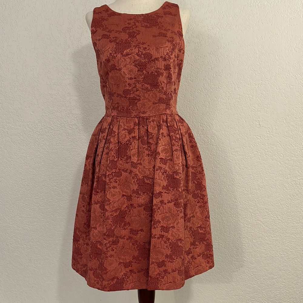 The Limited brocade Persimmon party dress , women’s 4
